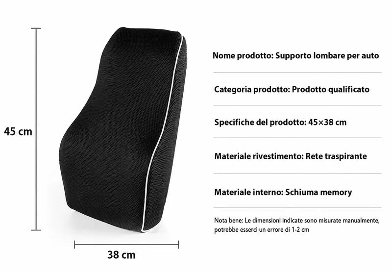 Cuscino Lombare Memory Foam Anti-dolore